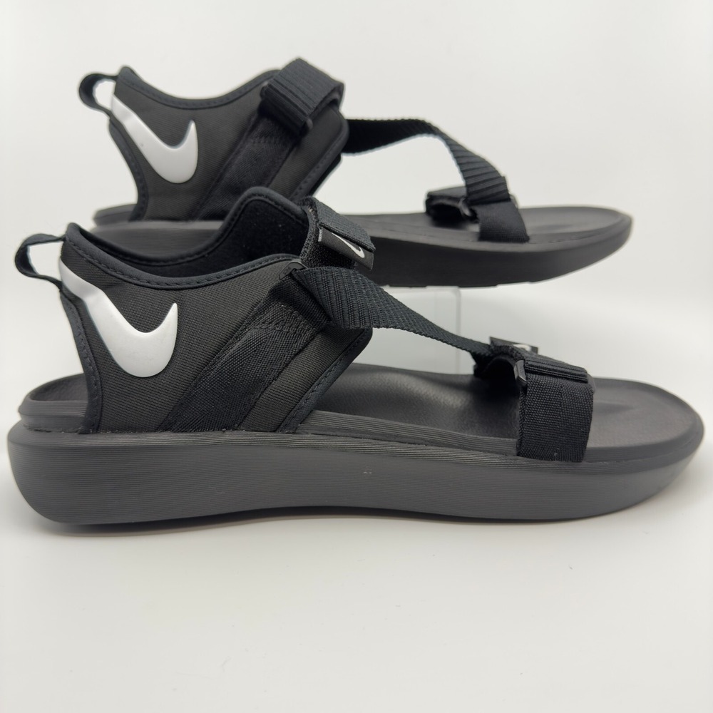 Nike Vista Sandal‎ Mens 13 Black Trail Hiking Shoes Adjustable Hook Loop Straps